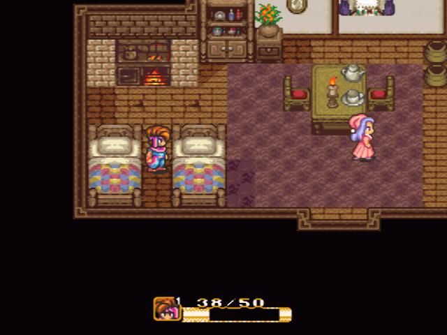 Secret of Mana (SNES) screenshot: In a house