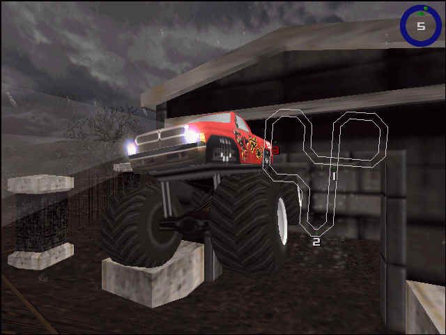 Monster Truck Madness 2 (Windows) screenshot: Jump'n High