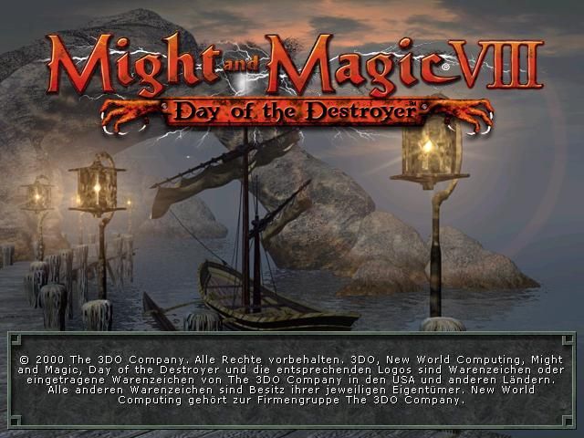 Might and Magic VIII: Day of the Destroyer (Windows) screenshot: Title screen