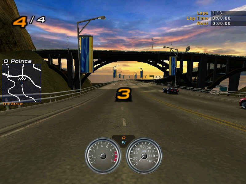 Need for Speed: Hot Pursuit 2 (Windows) screenshot: starting a race