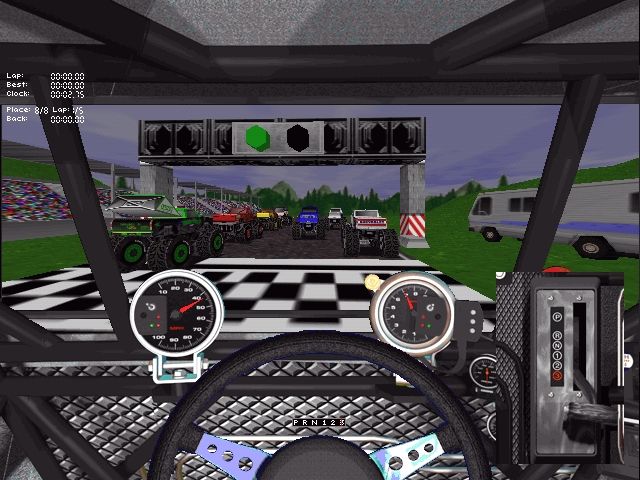 Monster Truck Madness (Windows) screenshot: At the starting line