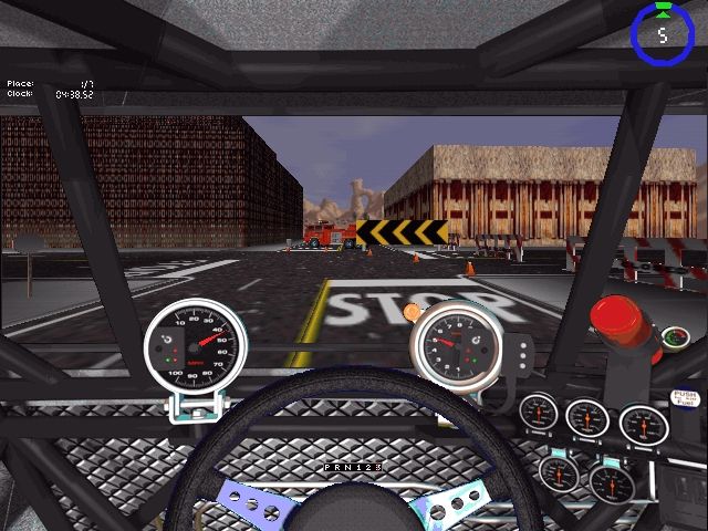 Monster Truck Madness (Windows) screenshot: Traffic laws do not apply.