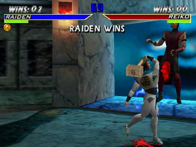 Mortal Kombat 4 (Windows) screenshot: and thats a powerful uppercut