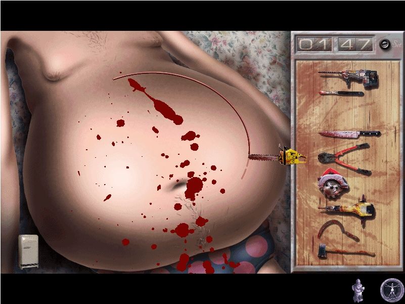 Monty Python's The Meaning of Life (Windows) screenshot: The "Live Organ Transplants" mini game