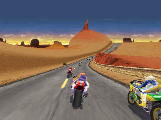 Moto Racer (Windows) screenshot: thats me int he middle
