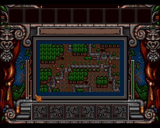 Valhalla and the Fortress of Eve (Amiga) screenshot: The map