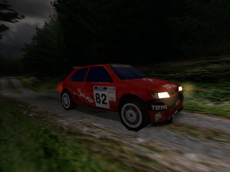 Mobil 1 Rally Championship (Windows) screenshot: Saxo at night