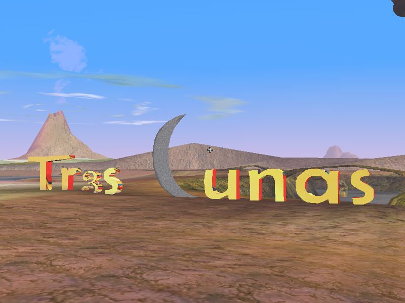 MusicVR Episode 1: Tr3s Lunas (Windows) screenshot: Just in case you forgot what you're playing.