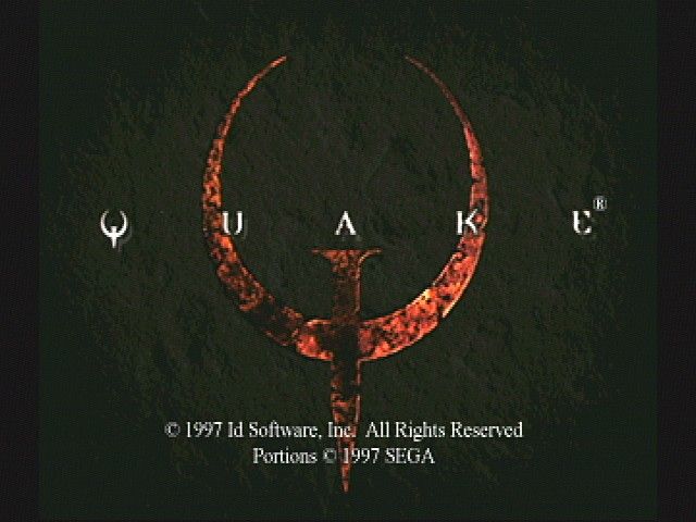 Quake (SEGA Saturn) screenshot: Title Screen