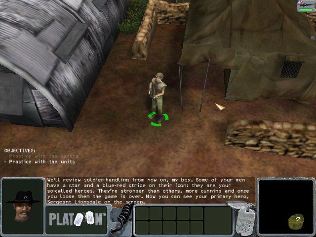 Platoon (Windows) screenshot: A single soldier