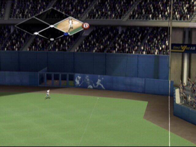 MVP Baseball 2004 (Xbox) screenshot: That's a great hit, and easily a double.