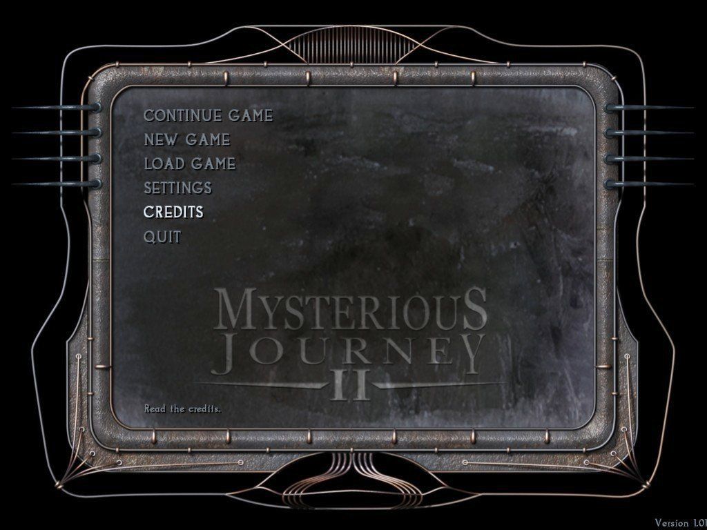 Mysterious Journey II: Chameleon (Windows) screenshot: The main menu.