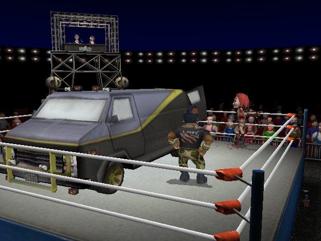 MTV Celebrity Deathmatch (Windows) screenshot: A-Team van