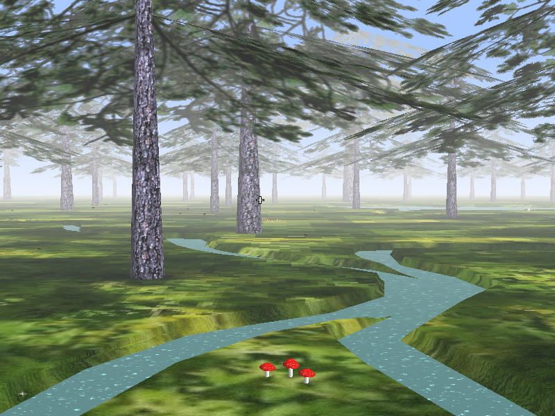 MusicVR Episode 1: Tr3s Lunas (Windows) screenshot: An enchanted forest