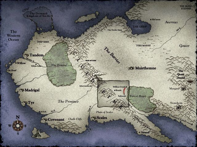 Myth II: Soulblighter (Windows) screenshot: Map of the Kingdom.