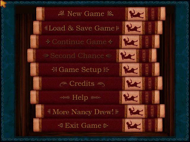 Nancy Drew: Secret of the Old Clock (Windows) screenshot: Main Menu