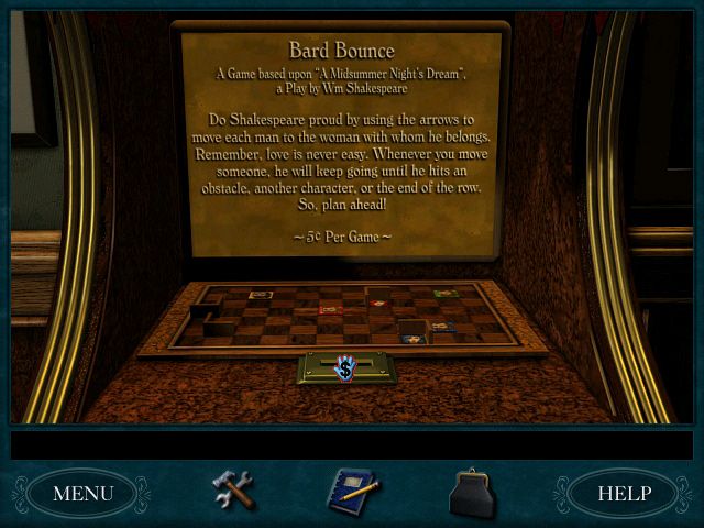 Nancy Drew: Secret of the Old Clock (Windows) screenshot: A game in the Lilac Inn's parlor.