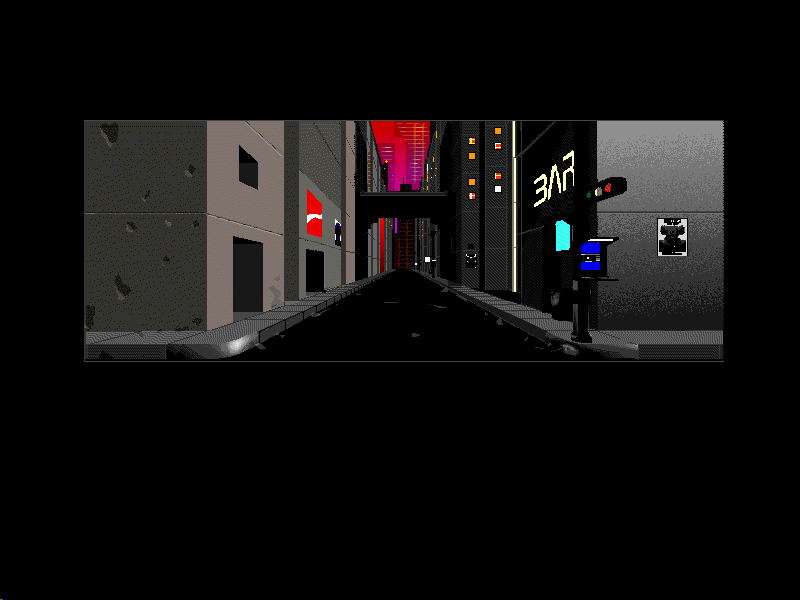 Spaceship Warlock (Windows 16-bit) screenshot: A street in Stambul