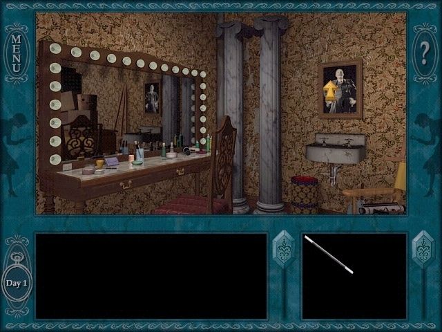 Nancy Drew: The Final Scene (Windows) screenshot: More of Brady's room. Move your cursor around the room to find various direction arrows, which are clear and easy to see.