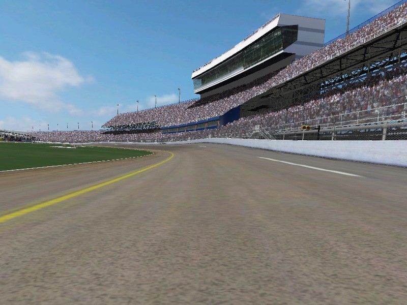 NASCAR Thunder 2004 (Windows) screenshot: Nose view