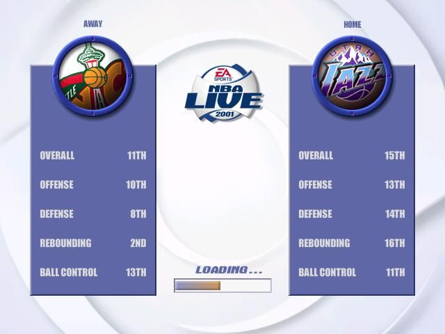 NBA Live 2001 (Windows) screenshot: How good are you?