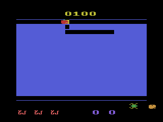 Tape Worm (Atari 2600) screenshot: I got the apple