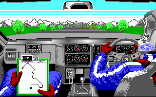 Lombard RAC Rally (DOS) screenshot: Starting race