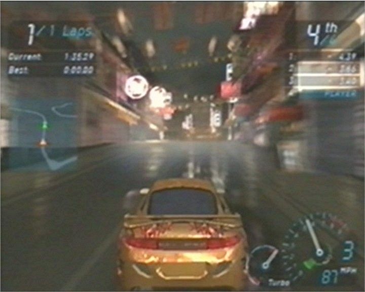 Need for Speed: Underground (PlayStation 2) screenshot: Better put the nitrous oxide on!
