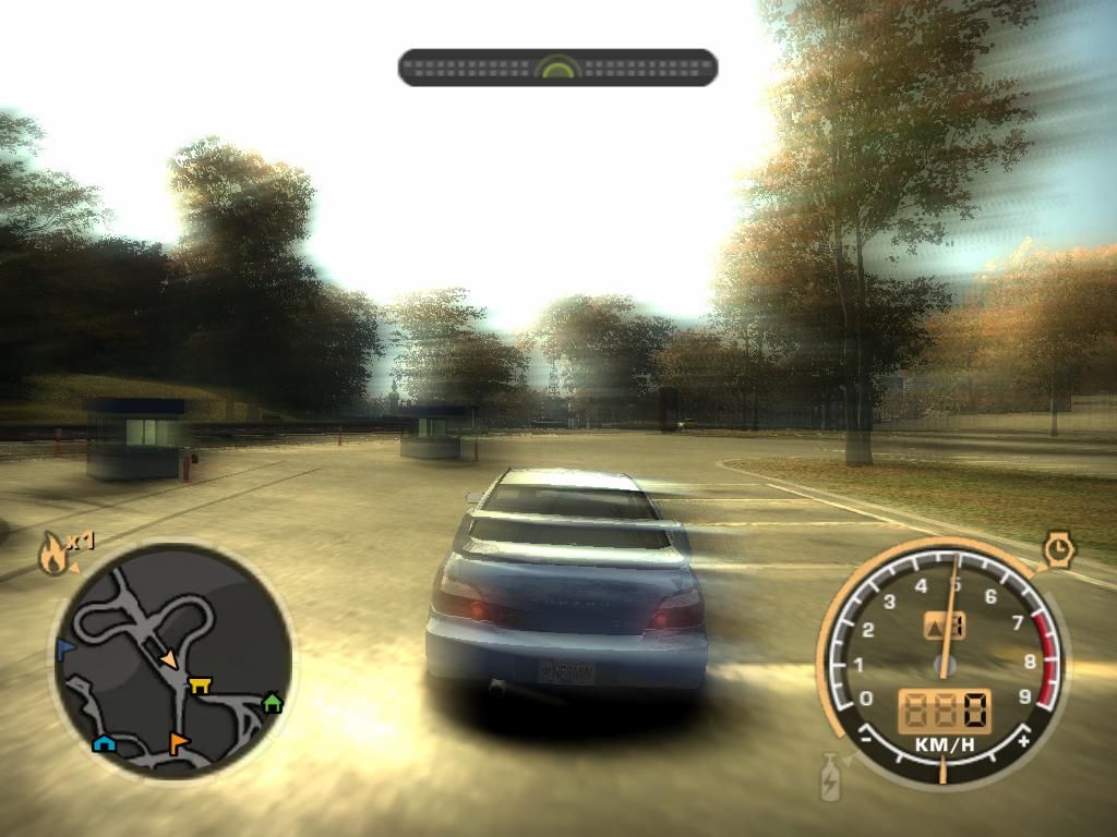 Need for Speed: Most Wanted (Black Edition) (Windows) screenshot: Test driving STi