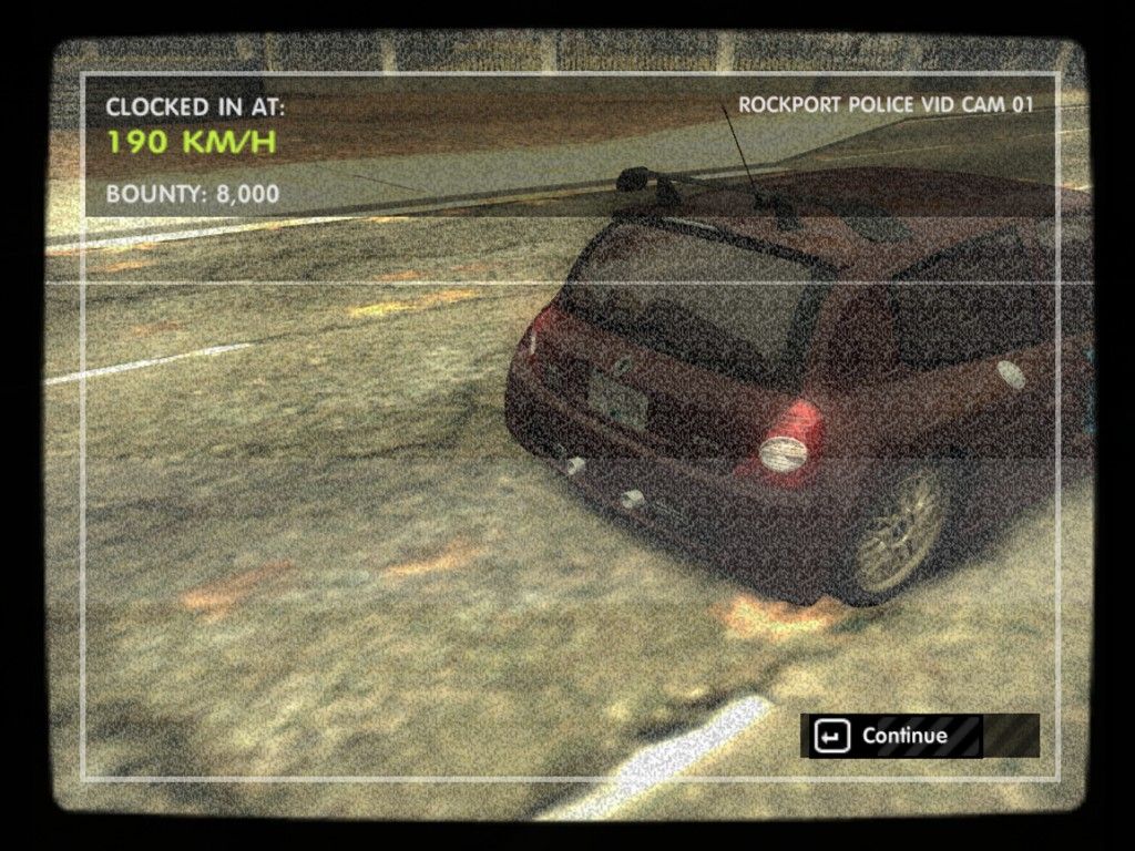 Need for Speed: Most Wanted (Black Edition) (Windows) screenshot: Shot by a Radar!