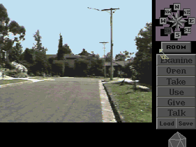 Neighbours: The Adventure (Amiga) screenshot: ramsey street