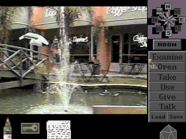 Neighbours: The Adventure (Amiga) screenshot: the coffee shop