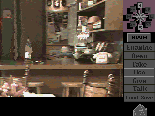 Neighbours: The Adventure (Amiga) screenshot: Madge and Harolds kitchen