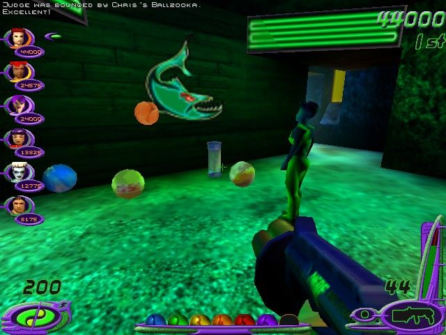 Nerf Arena Blast (Windows) screenshot: This young lady stamps her foot in frustration.
