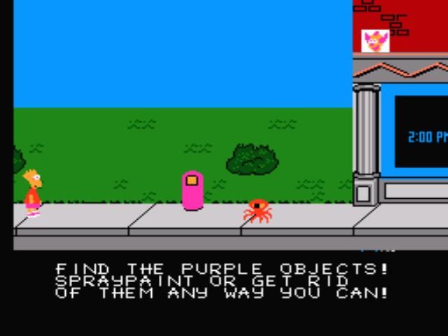 The Simpsons: Bart vs. the Space Mutants (NES) screenshot: The mission is clear