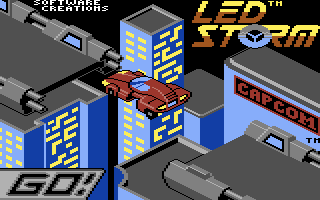 L.E.D. Storm (Commodore 64) screenshot: Loading screen