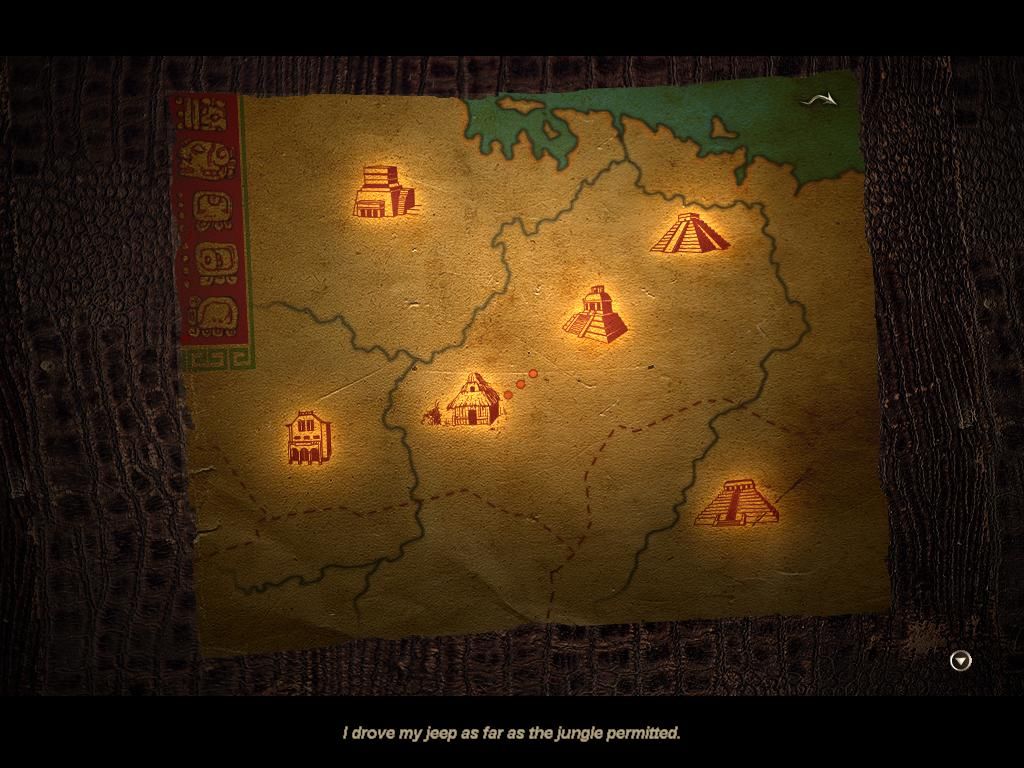 NiBiRu: Age of Secrets (Windows) screenshot: Travelling is shown on the map