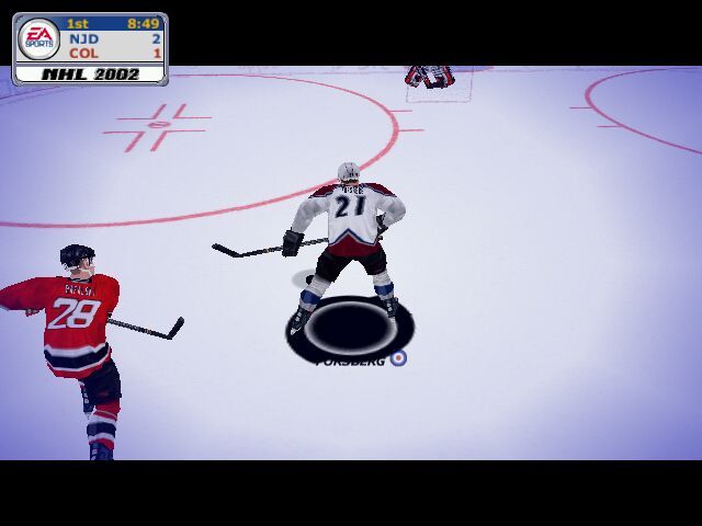NHL 2002 (Windows) screenshot: Breakaway Cam