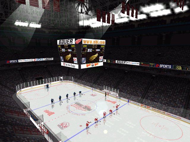 NHL 99 (Windows) screenshot: . . . and the land of the free . . .