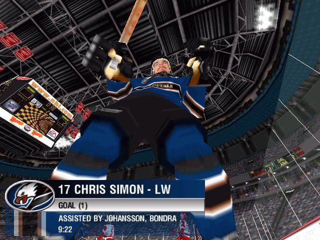 NHL 99 (Windows) screenshot: Take that!