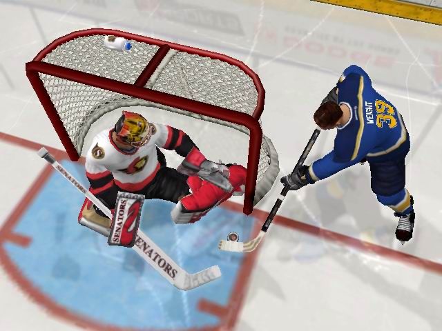 NHL Hitz Pro (Xbox) screenshot: Hitz Pro - the first hockey game with a wraparound shot