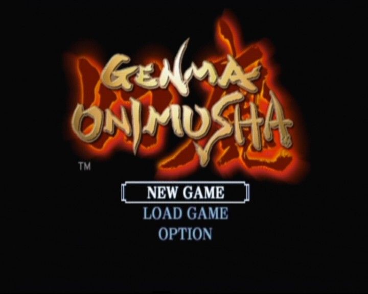 Genma Onimusha (Xbox) screenshot: Main Menu