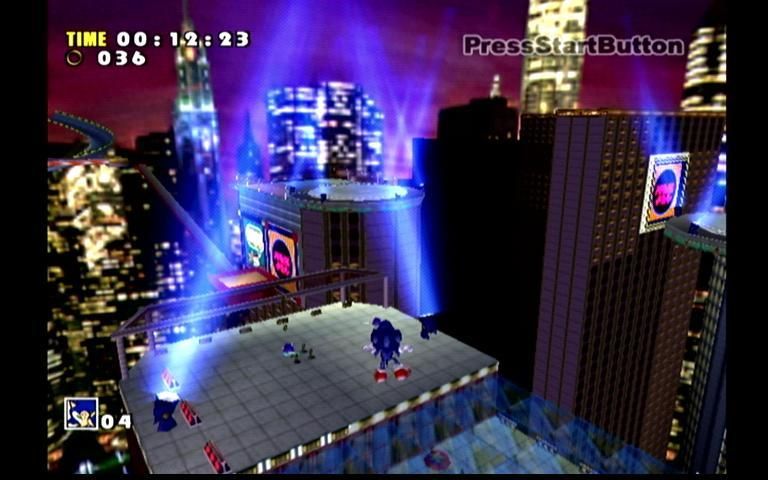 Sonic Adventure (Dreamcast) screenshot: High in the Air