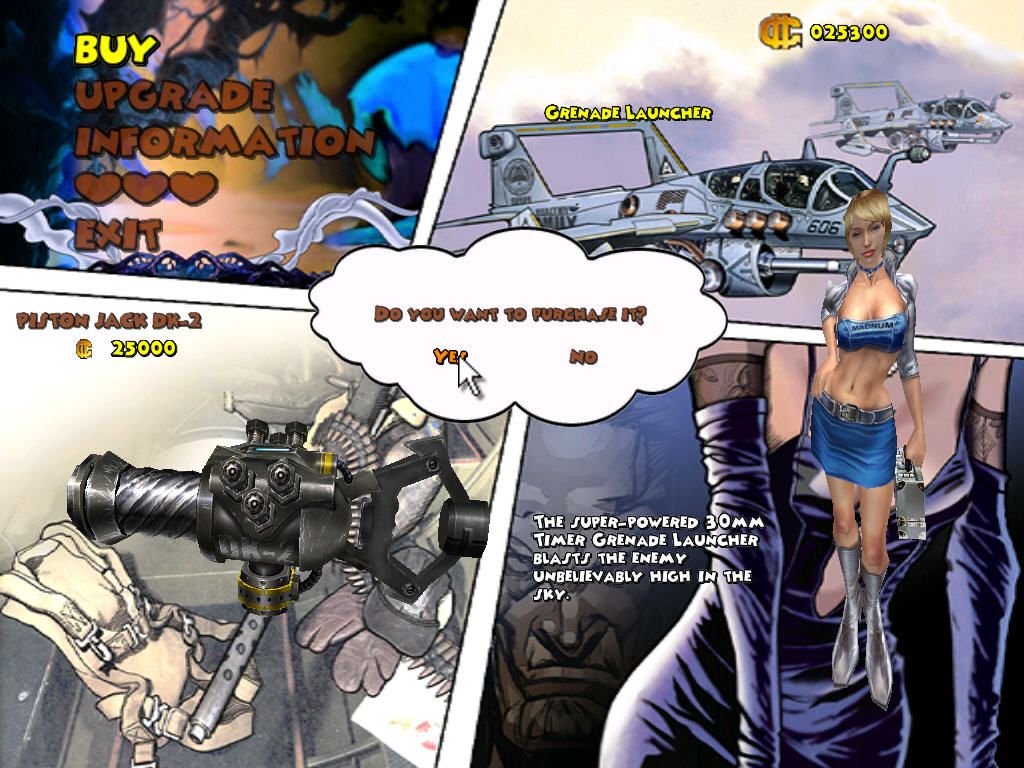 Nitro Family (Windows) screenshot: Weapons dealer Lisa