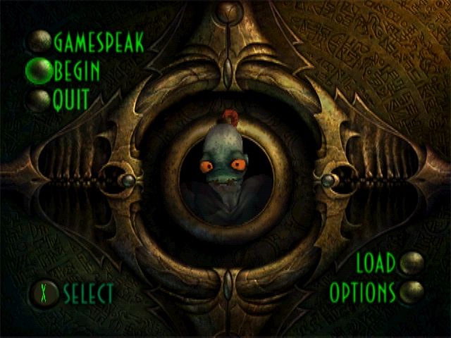 Oddworld: Abe's Exoddus (Windows) screenshot: Main Menu
