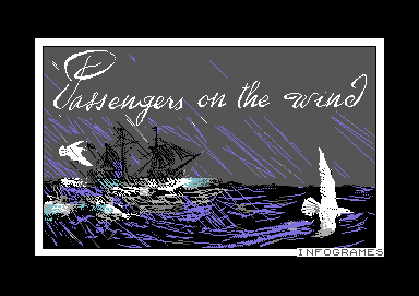 Passengers on the Wind (Commodore 64) screenshot: Title screen