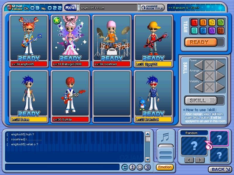 O2Jam (Windows) screenshot: Setting up a game.