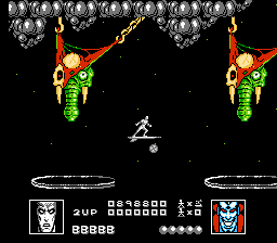 Silver Surfer (NES) screenshot: These elephants don't look well.