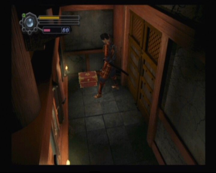 Genma Onimusha (Xbox) screenshot: Check all the chests you come across, you never know when you'll find something useful