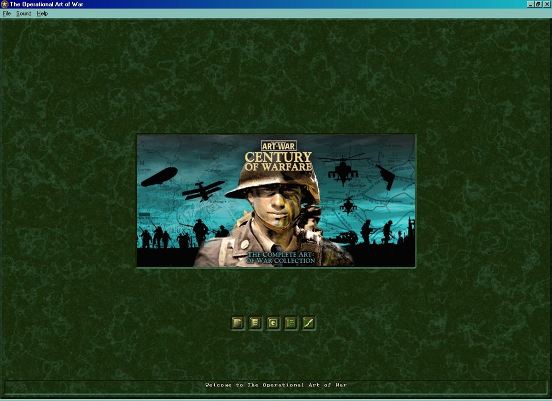 The Operational Art of War: Century of Warfare (Windows) screenshot: Main menu